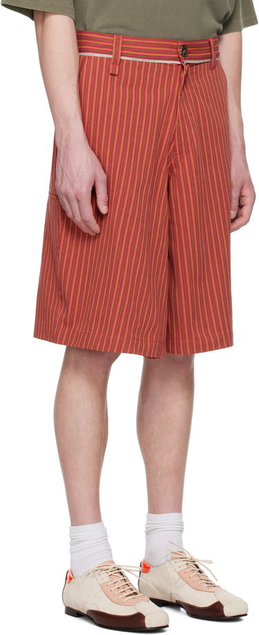 Šortky Martine Rose Martine Rose Twisted Striped Shorts Červená | 841WS14111, 1