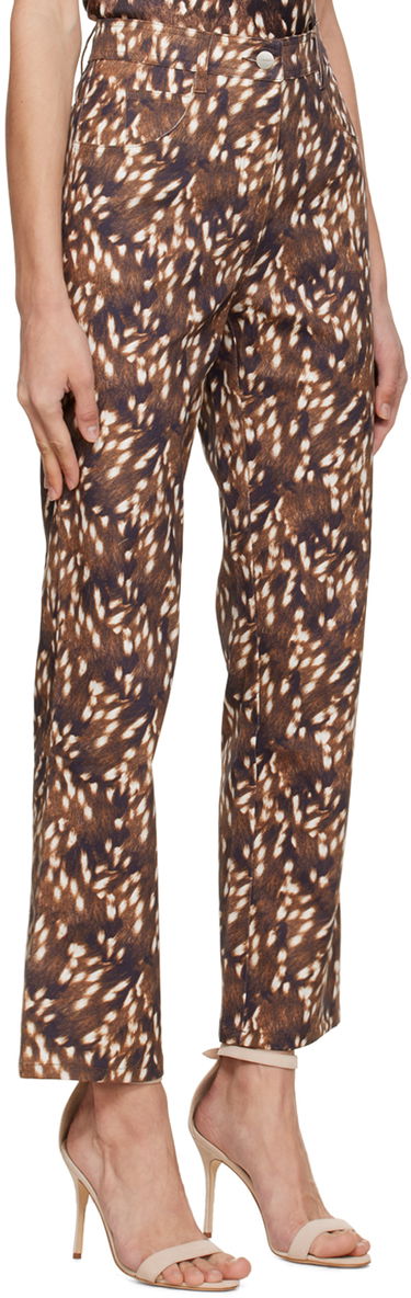 Nohavice Miaou Miaou Junior Printed Trousers Hnedá | 1010SCBMB, 1