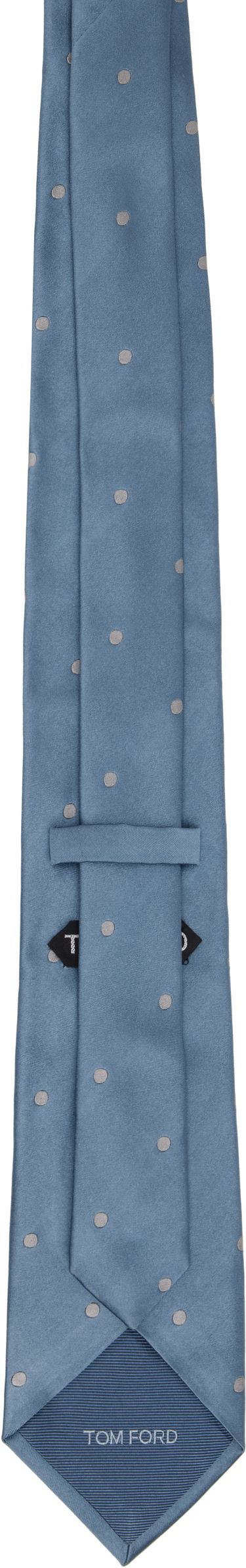 Doplnky Tom Ford TOM FORD Silk Tie with Dots Modrá | STE001-S0087, 1