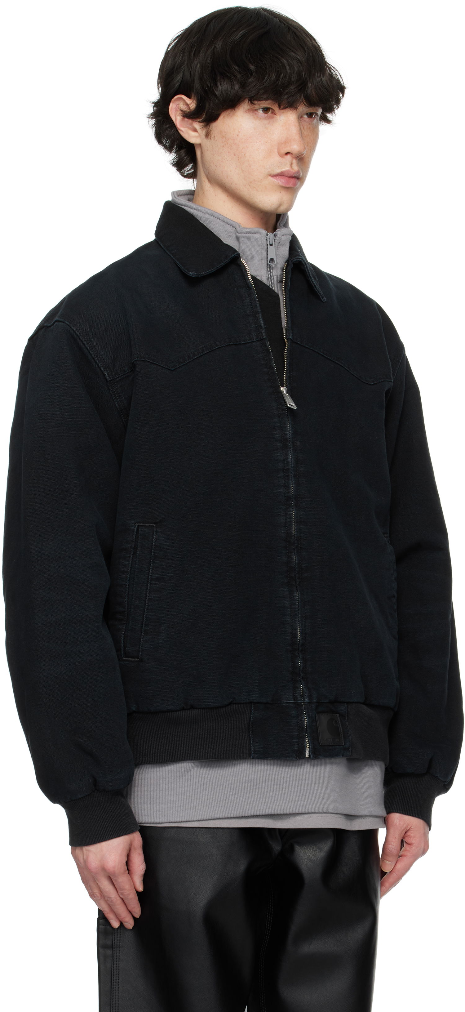 Bomber bunda Carhartt WIP Work In Progress OG Santa Fe Jacket Čierna | I034317, 1
