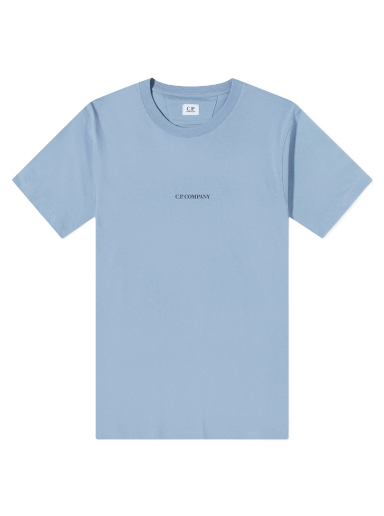 Tričko C.P. Company Centre Logo Tee Modrá | 13CMTS048A-006011W-843