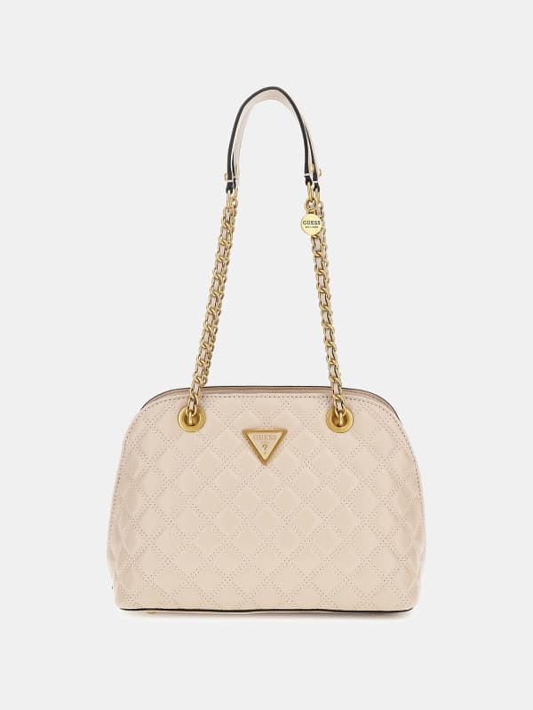 Kabelka GUESS Giully Quilted Crossbody Béžová | HWQA8748050, 0
