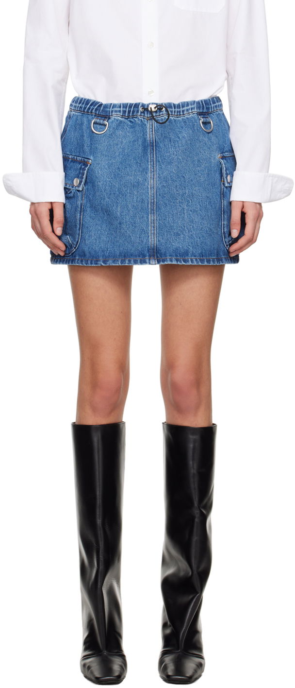 Sukňa Coperni Coperni Faded Denim Miniskirt Modrá | COPJ49202, 0