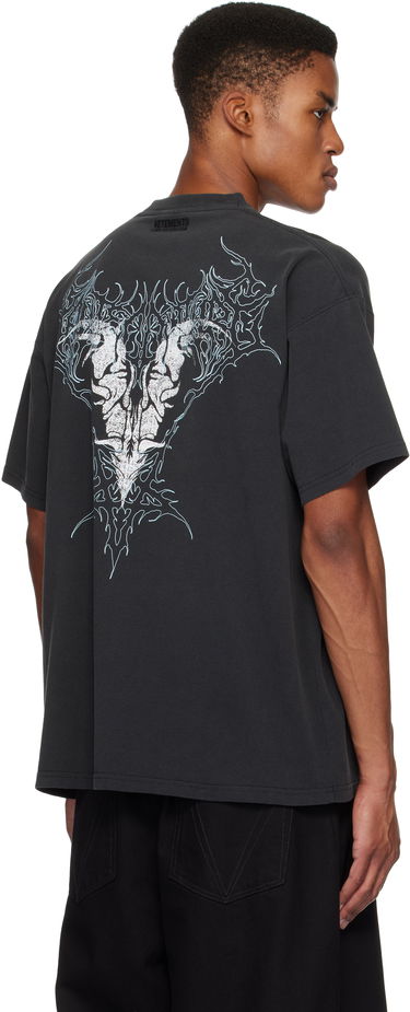 Tričko VETEMENTS Vetements Bone 'V' Graphic Regular T-Shirt Čierna | UA66TR670B, 2
