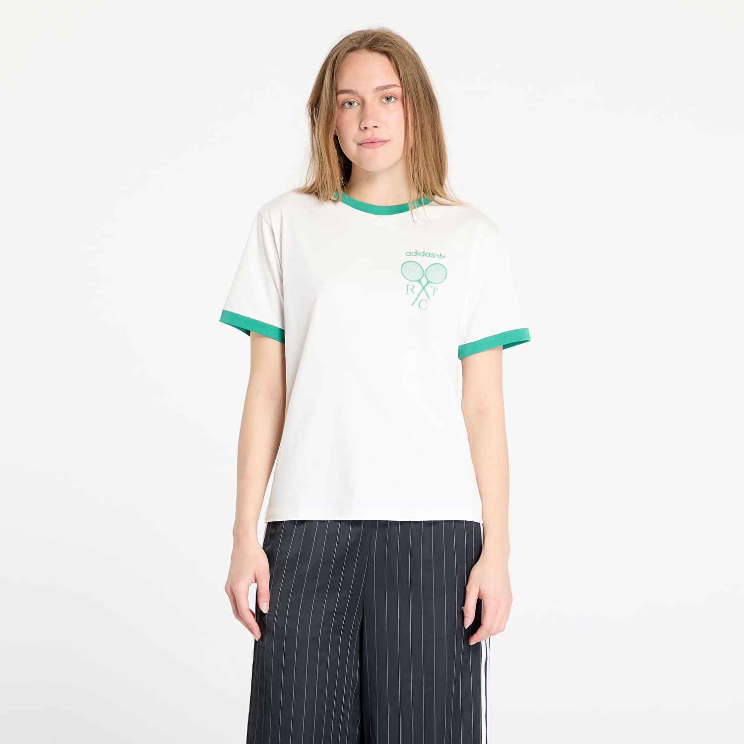 Tričko adidas Originals Retro Tennis Regular Fit Tee Biela | JY0276, 0