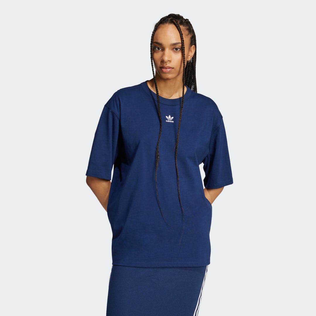 Tričko adidas Performance Boyfriend T-Shirt Navy | JC8968, 0