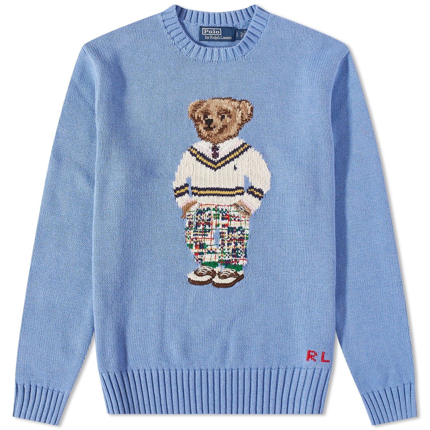 Sveter Polo by Ralph Lauren Cricket Bear Crew Knit Modrá | 710899222001, 0