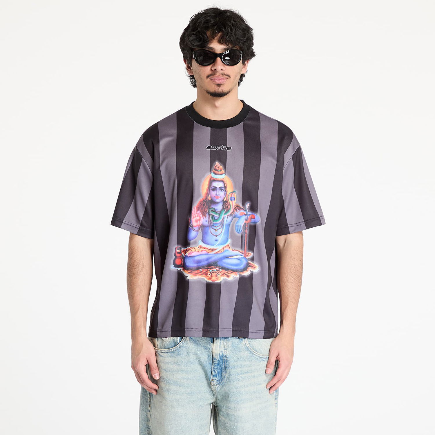 Tričko Awake NY Awake NY Soccer Jersey SS Top Šedá | AWK-SP25-TP006-BLK, 0