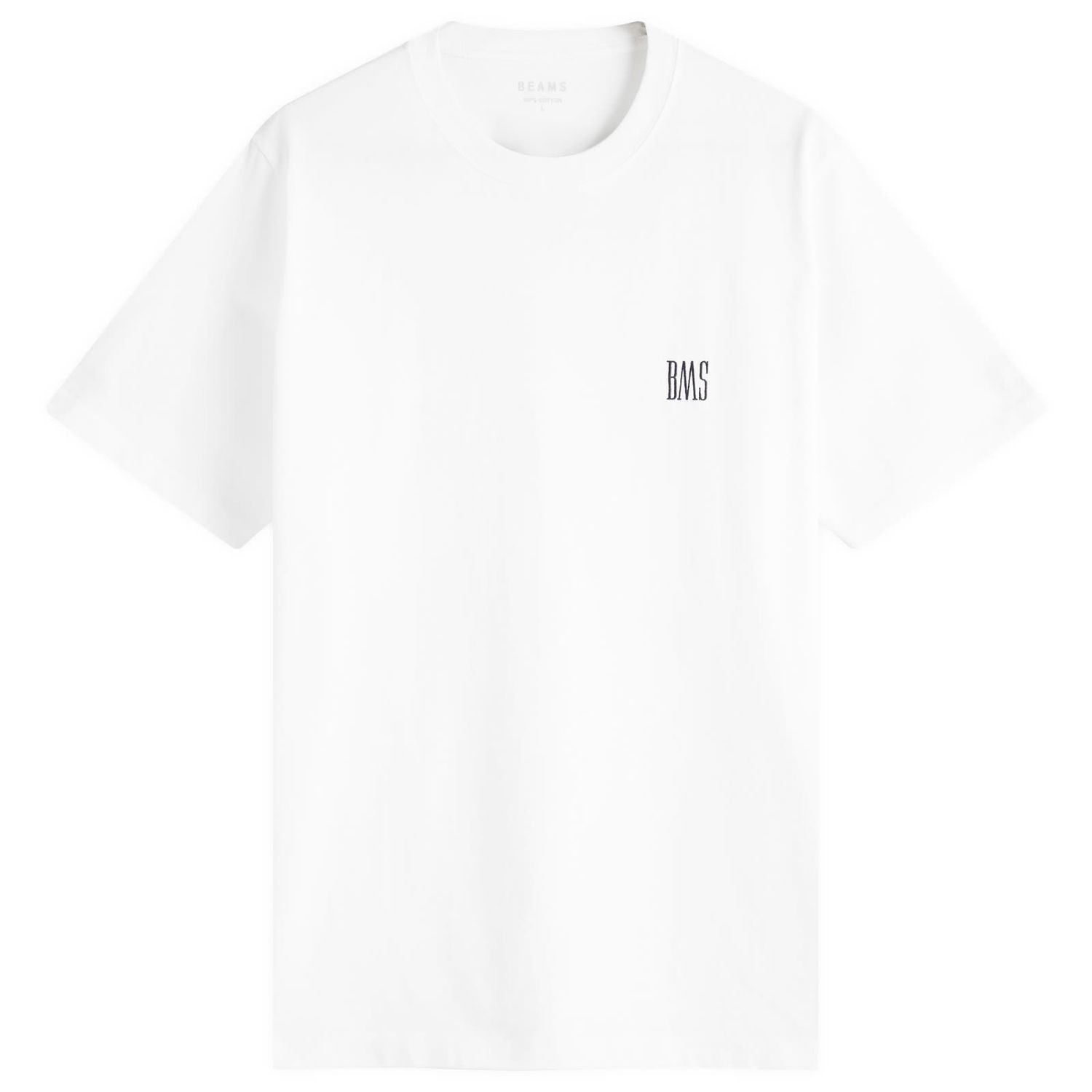 Tričko BEAMS BEAMS BMS Logo T-Shirt, Size Large Biela | 1104-1321-803-01, 0