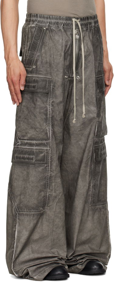 Cargo nohavice Rick Owens Rick Owens DRKSHDW Hollywood Double Cargo Jumbo Belas Pants Šedá | DU01E3398 PF, 1