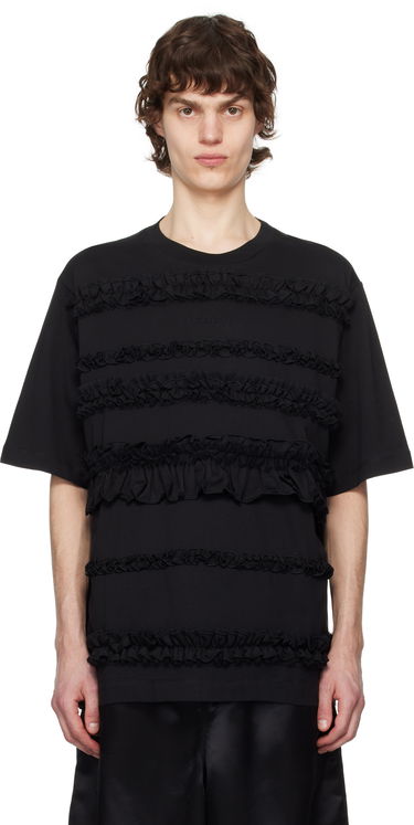 Tričko Simone Rocha Simone Rocha Ruffle Frill T-Shirt Čierna | 5325 0553, 0