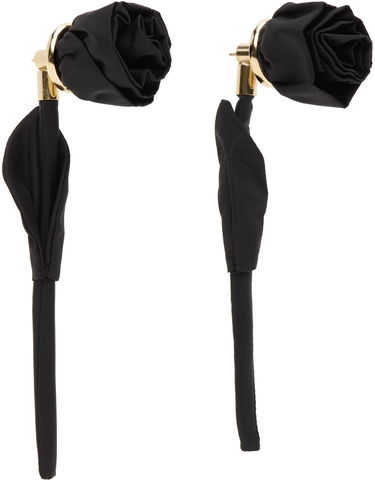 Spona Simone Rocha Simone Rocha Rose Earrings Čierna | ERG404 1067, 1