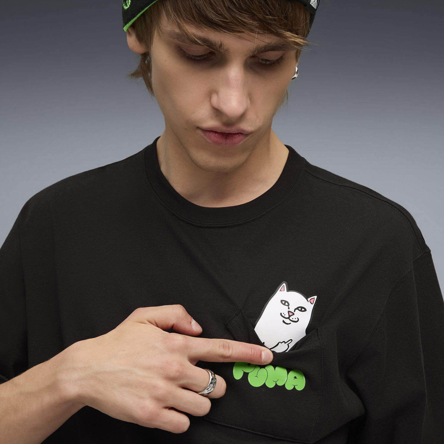 Tričko Puma RIPNDIP Pocket T-Shirt Čierna | 633779_01, 1