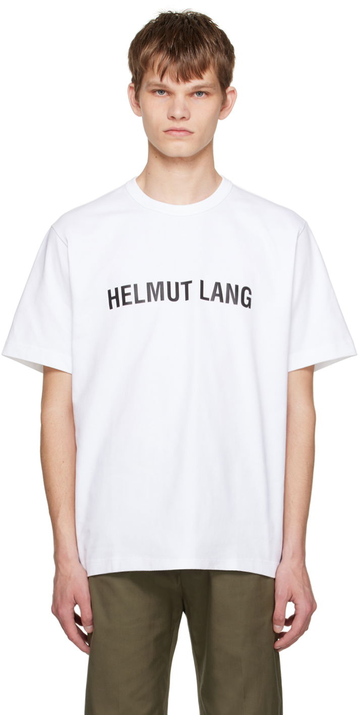 Tričko Helmut Lang Helmut Lang Printed T-Shirt Biela | L09HM523