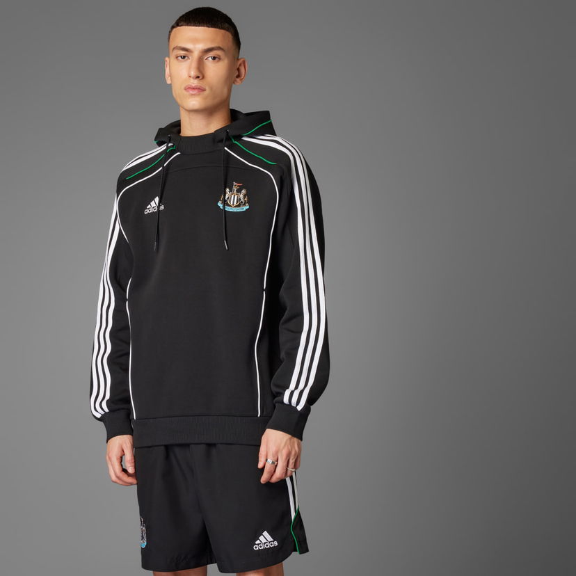 Mikina adidas Performance Newcastle United FC Doubleknit Hoodie Čierna | JF2729