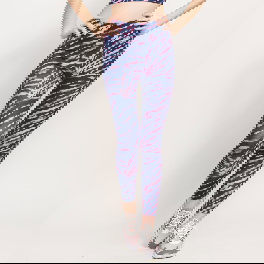 Legíny Urban Classics High Waist Tie Dye Leggings Rôznofarebný | TB3443, 1
