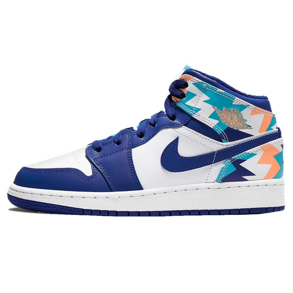 Tenisky a topánky Jordan Air Jordan 1 Mid GS "Geometric Pint" Modrá | 555112-105, 0