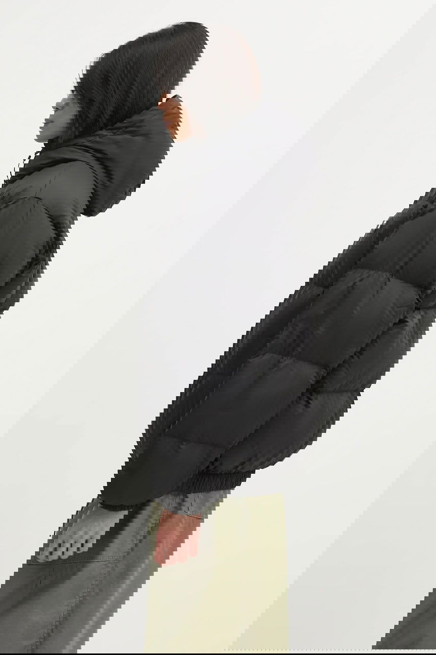 Prešívaná bunda AAPE by A Bathing Ape 29.5-inch Hooded Winter Down Puffer Jacket Čierna | AAPDNM7725XXP, 1