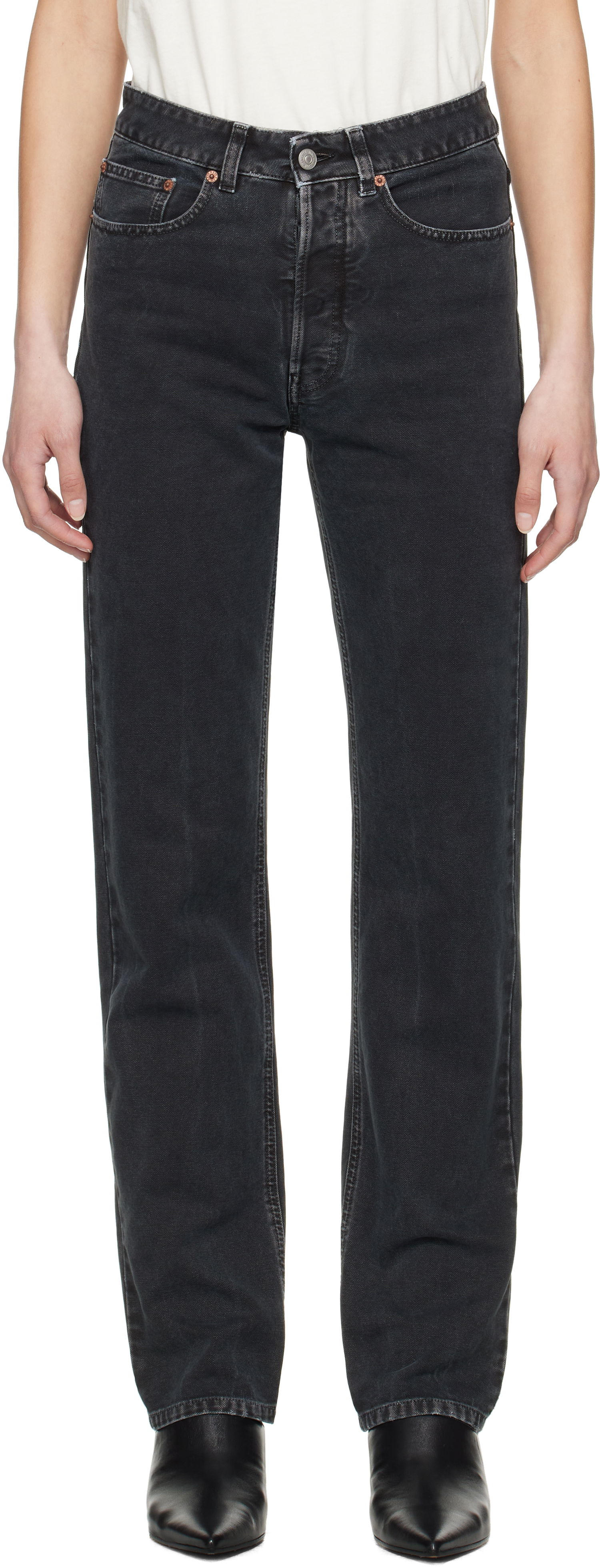 Džínsy Maison Margiela MM6 Maison Margiela 5-Pocket Jeans Čierna | S52LA0253 M35249, 0
