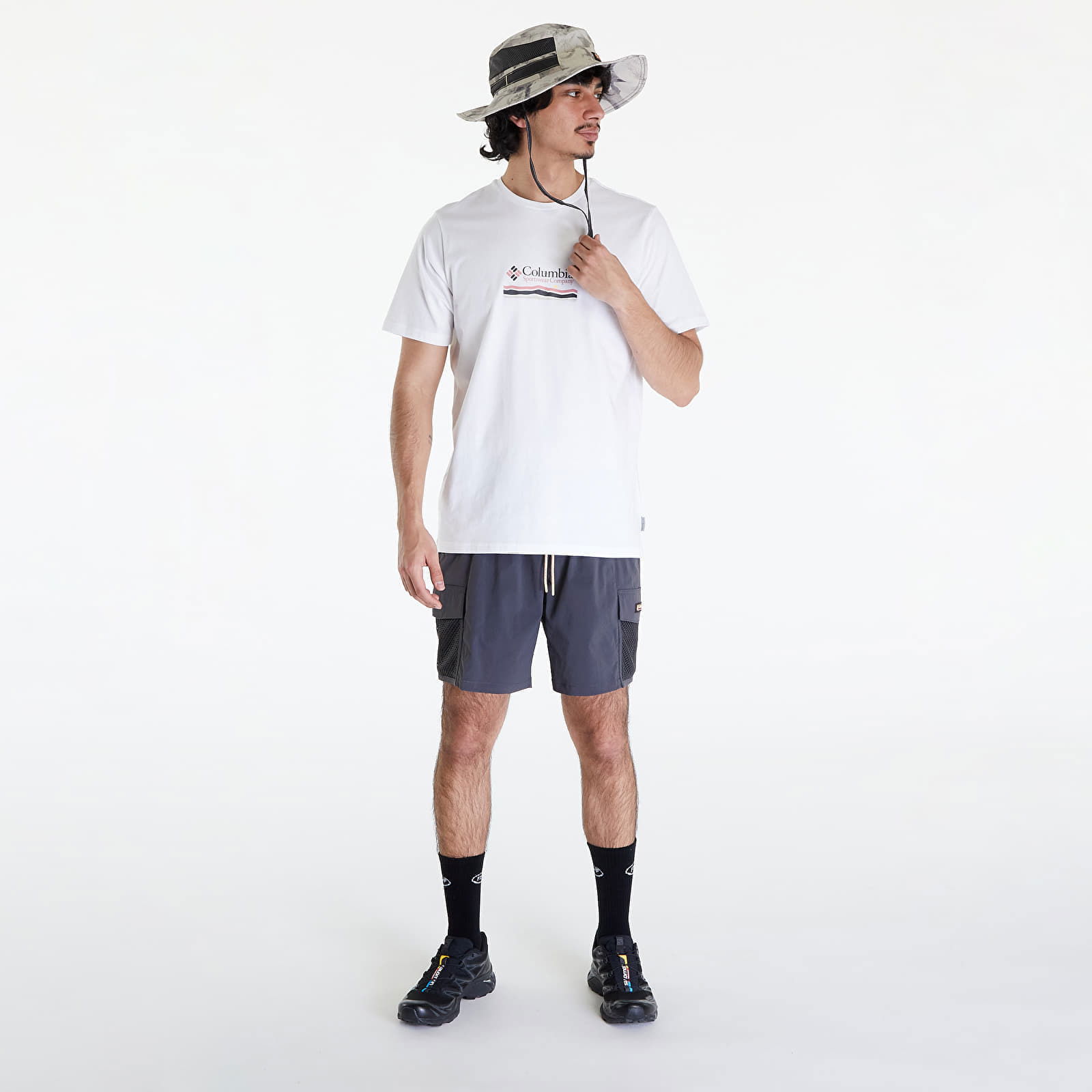 Explorers Canyon Back Short Sleeve Tee White/ Heritage