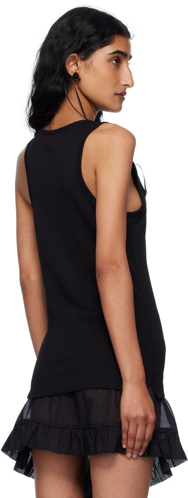 Tielko Simone Rocha Simone Rocha Pearl Chain Tank Top Čierna | 5375B 0553, 2