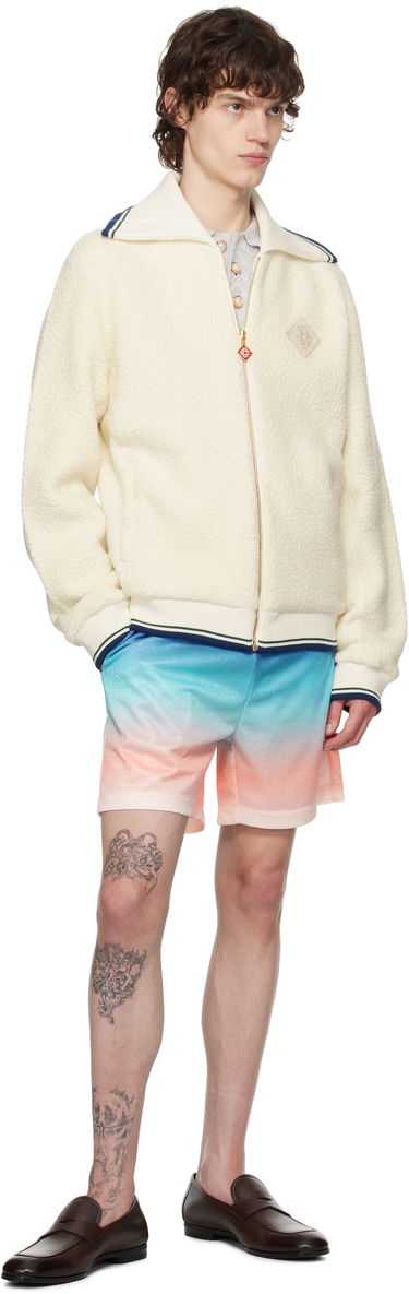Bunda Casablanca Casablanca Cashmere Zip-Up Sweater Biela | MPS25-JTP-332-01, 3