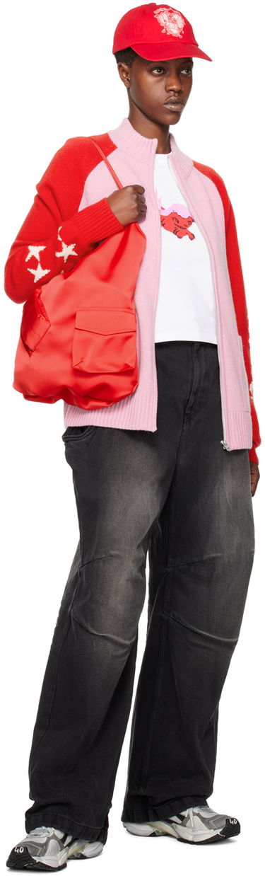 Sveter We11done We11done Zip Cardigan with Stars Ružová | WD-KJ0-24-620-U-LP, 3