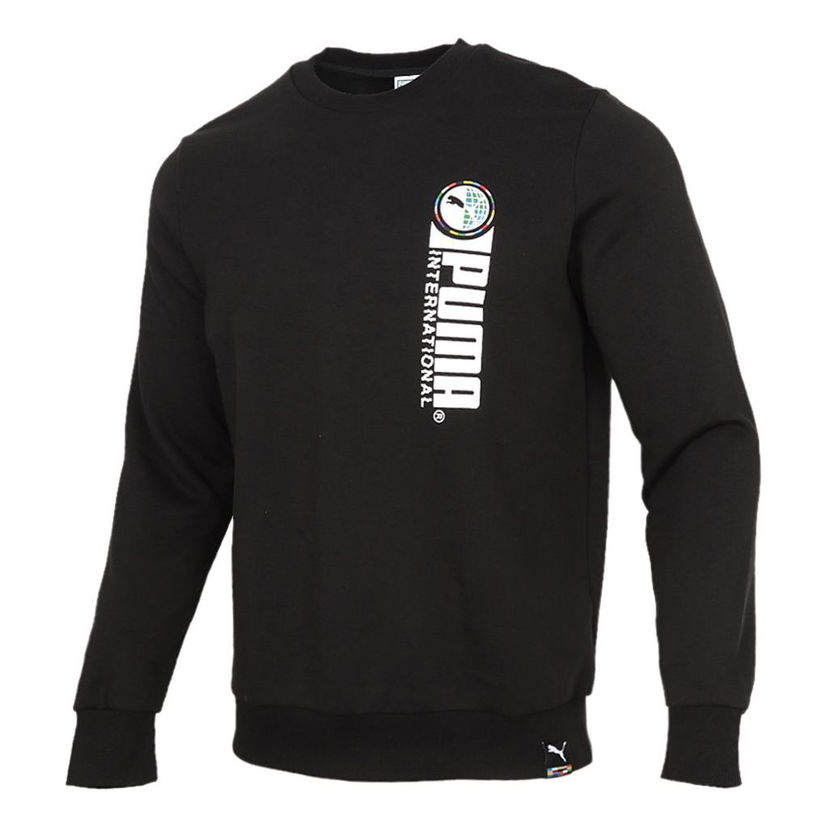 Mikina Puma International Crewneck Sweatshirt Čierna | 531416-01
