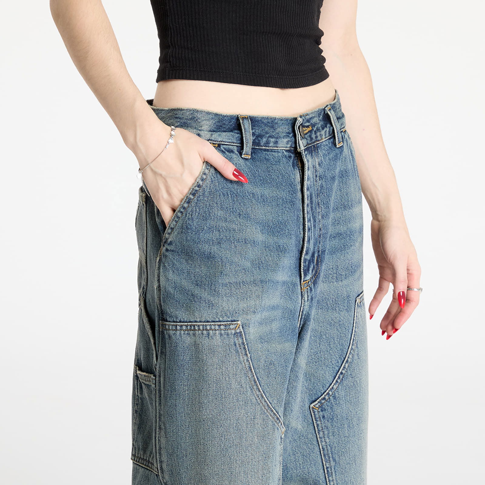 Double Knee Denim Pants