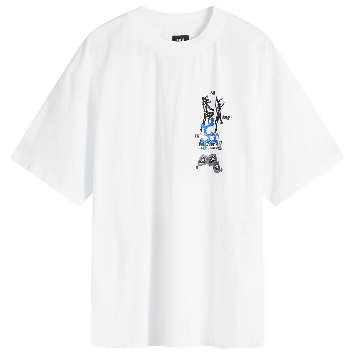 Tričko EDWIN Human Nature Technology T-Shirt White Large Biela | I034175-0267, 0