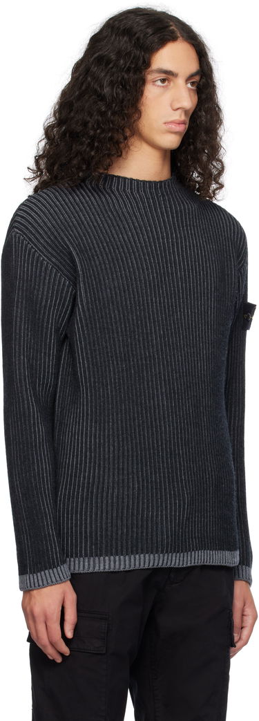 Sveter Stone Island Vanisé Full Rib RWS Wool Sweater by Stone Island Čierna | 8115532C1, 1