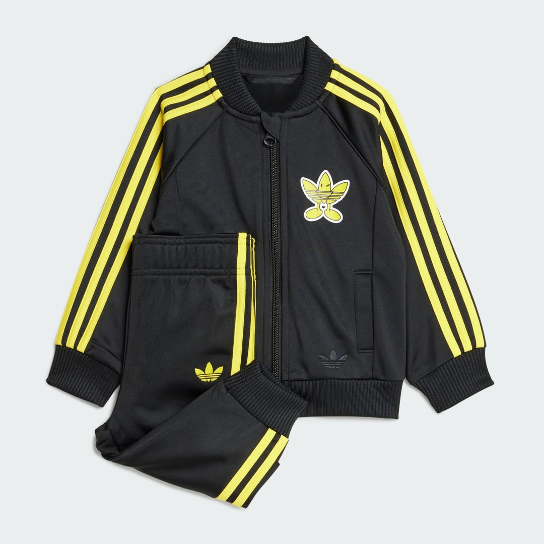 Súprava adidas Originals adidas Originals x Smiley World SST Tracksuit Kids Čierna | JD2874, 0