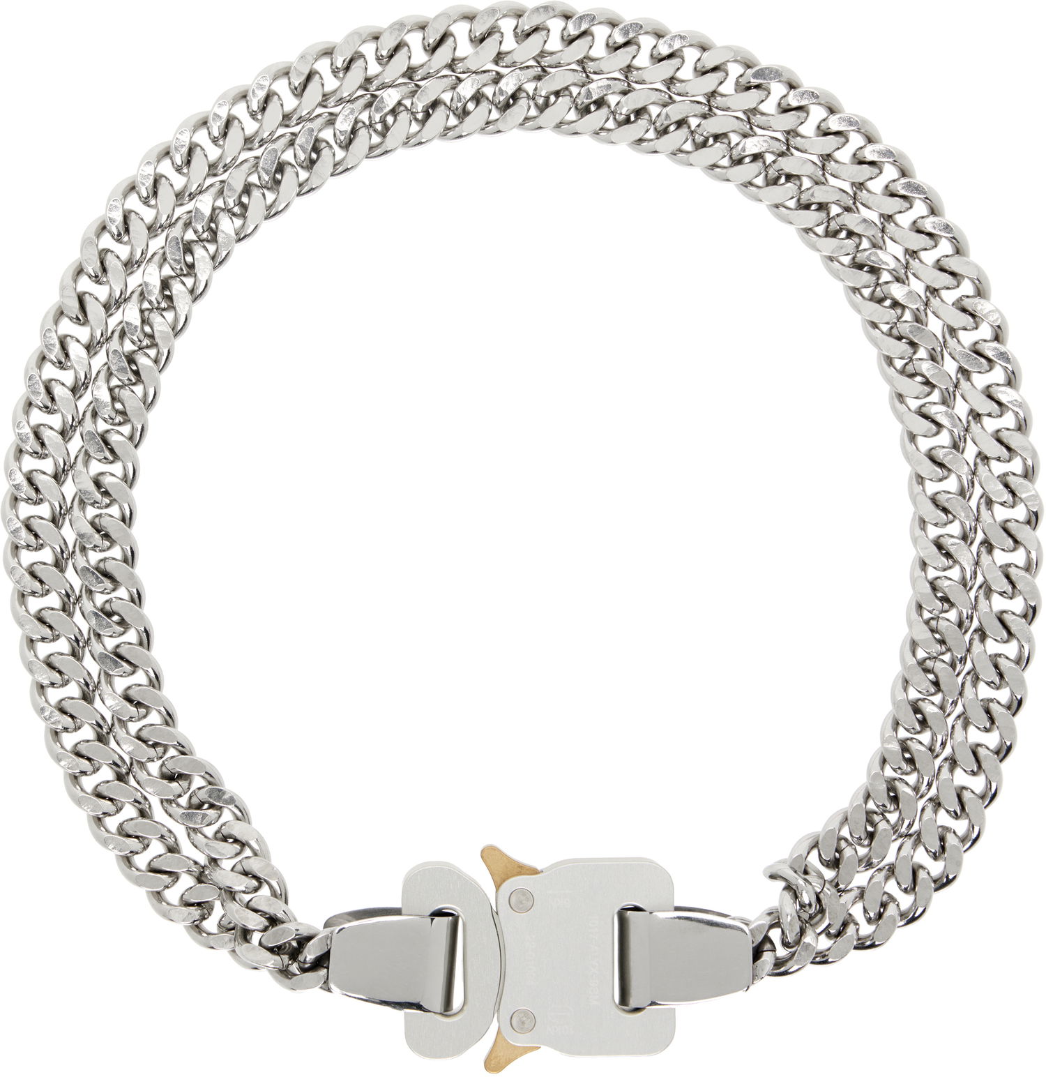 Náhrdelník 1017 ALYX 9SM Alyx 2x Chain Buckle Necklace Metalická | AAUJW0219OT01, 0