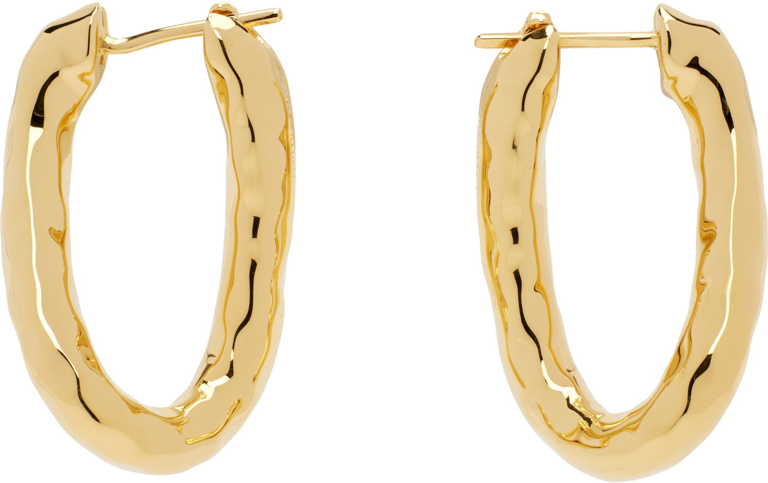 Náušnice Jil Sander Jil Sander Molten Hoop Earrings Metalická | J11VG0256_P4877, 0