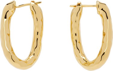 Náušnice Jil Sander Jil Sander Molten Hoop Earrings Metalická | J11VG0256_P4877, 0