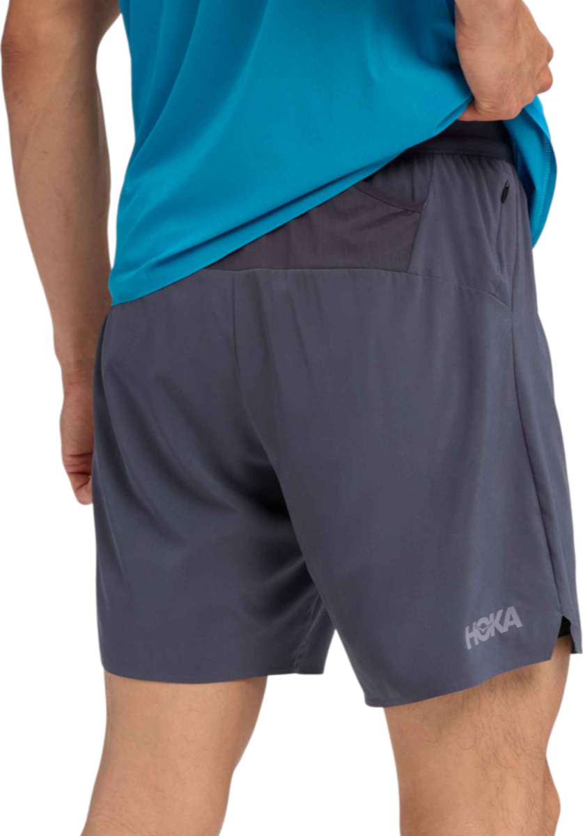 Šortky Hoka One One Hoka Glide 7" 2-in-1 Shorts Šedá | 1176972-clgy, 1