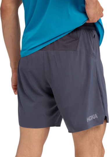 Šortky Hoka One One Hoka Glide 7" 2-in-1 Shorts Šedá | 1176972-clgy, 1