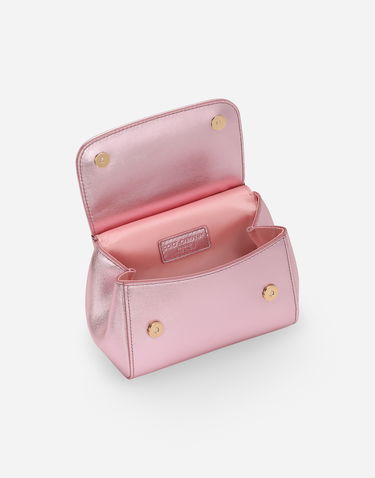 Kabelka Dolce & Gabbana Dolce & Gabbana Sicily Crystal Embellished Calfskin Bag Ružová | EB0003AA7468M305, 3
