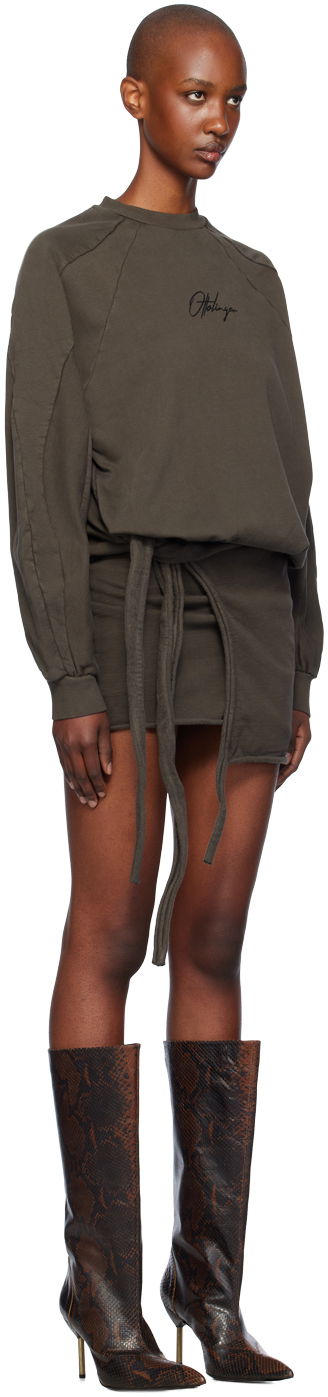 Šaty Ottolinger Ottolinger Drape Jersey Minidress Zelené | 1150303521, 1