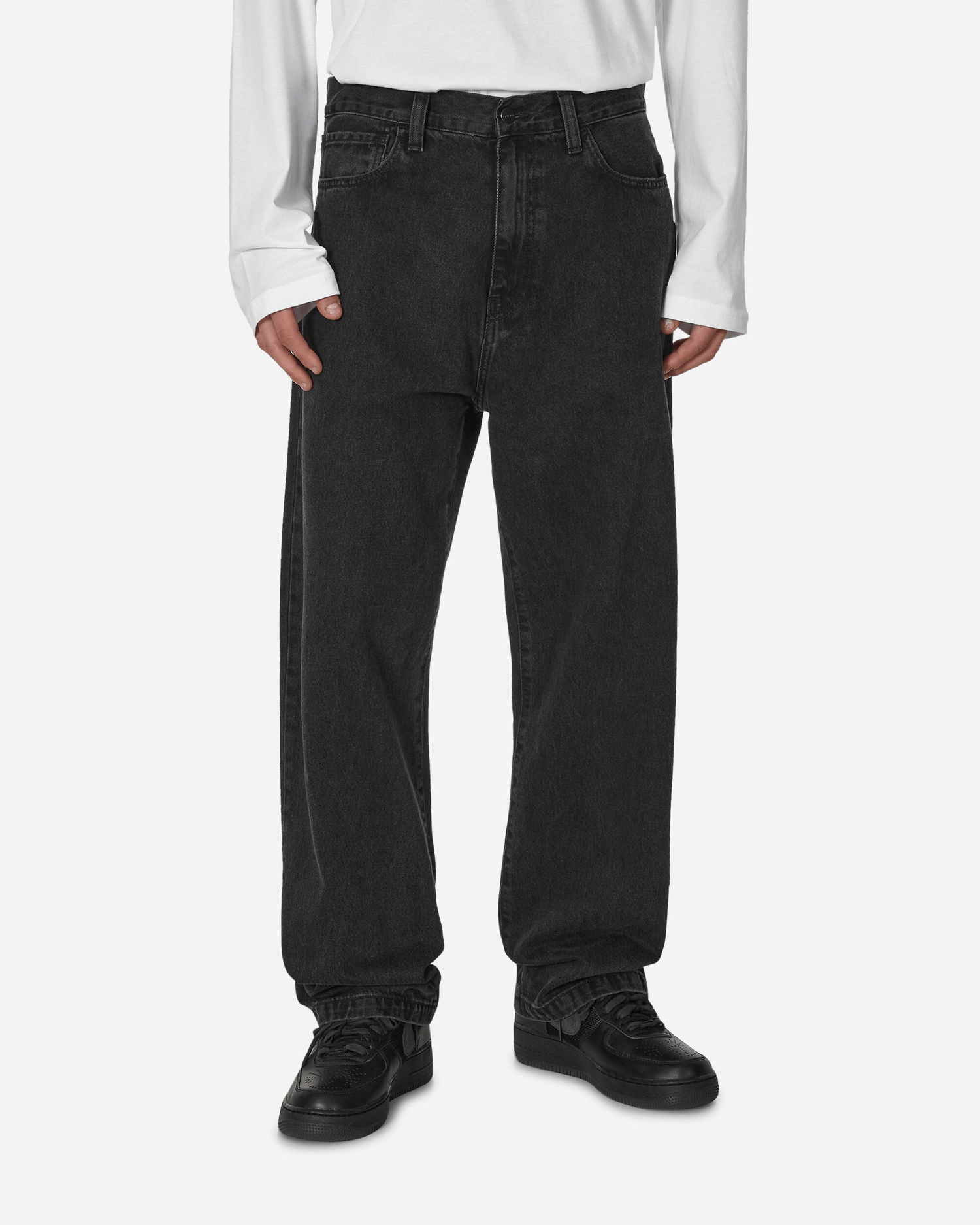 Nohavice a džínsy Carhartt WIP Landon Pants Black Čierna | I030468 8906, 0