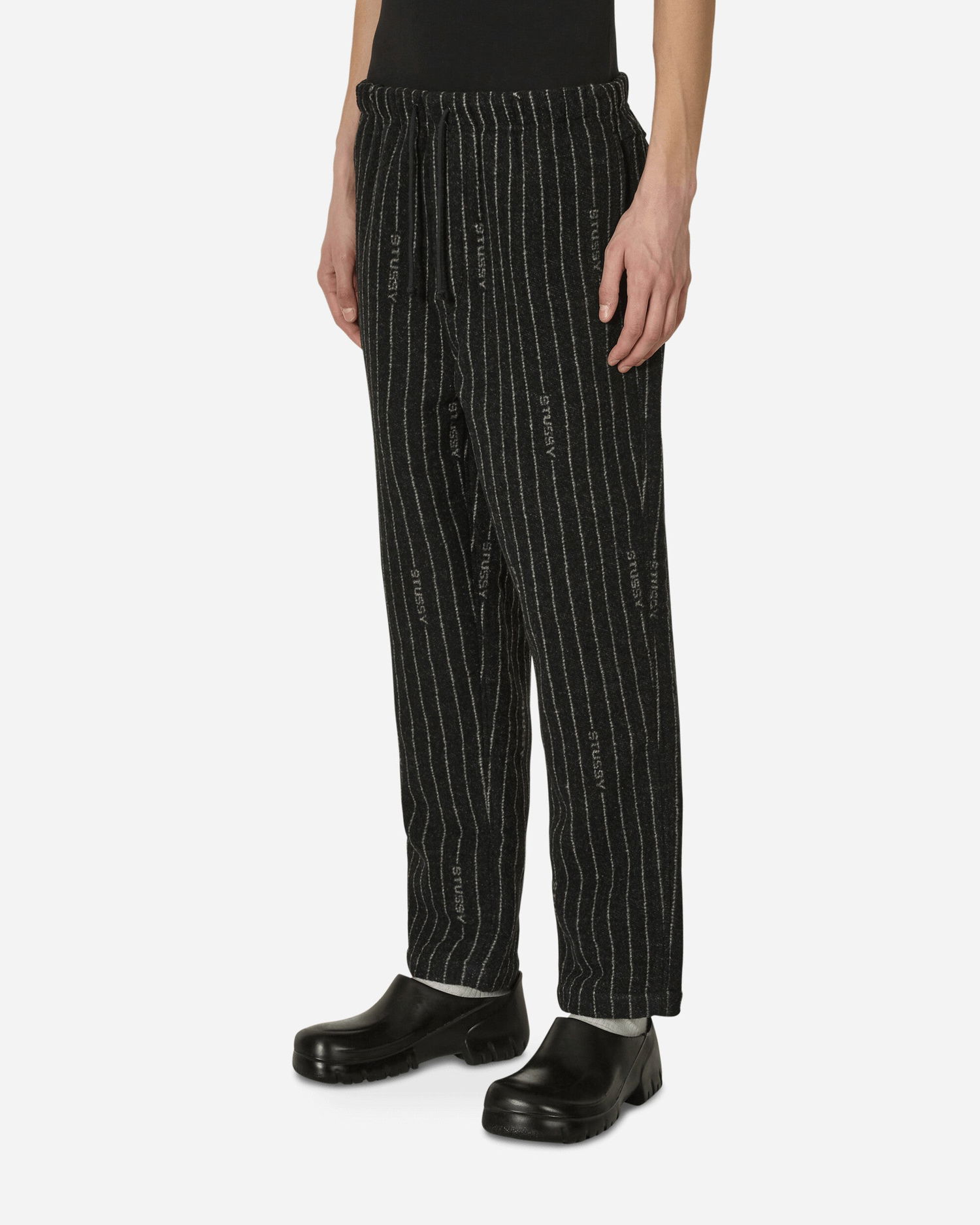 Nohavice Nike Stüssy x Stripe Wool Pants Čierna | DR4021-010, 1