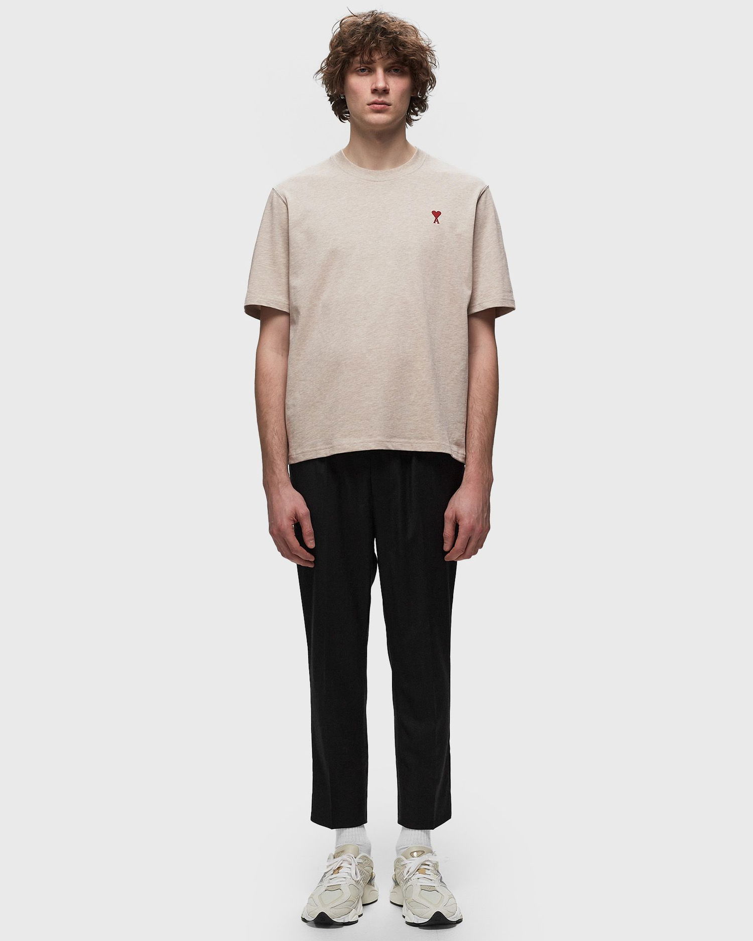 Tričko AMI Paris Tee Béžová | UTS005.726-2712, 1