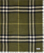 Burberry Wide Check Wool Scarf