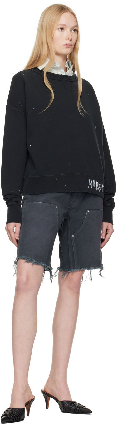 Sveter Maison Margiela Maison Margiela Graffiti Logo Sweatshirt Čierna | S50GU0237 M25019, 3