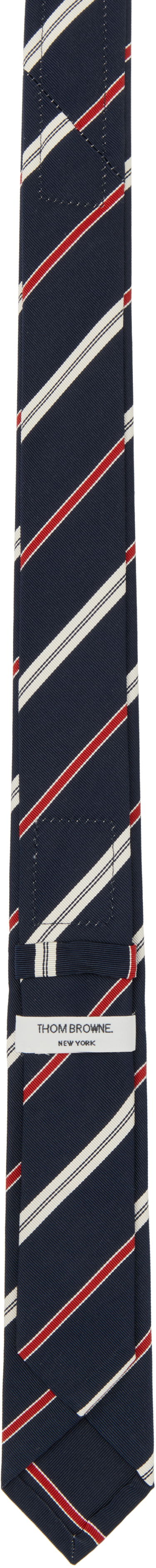 Šál Thom Browne Thom Browne Classic Silk Cotton Tie Biela | MNL001A-F0794, 3
