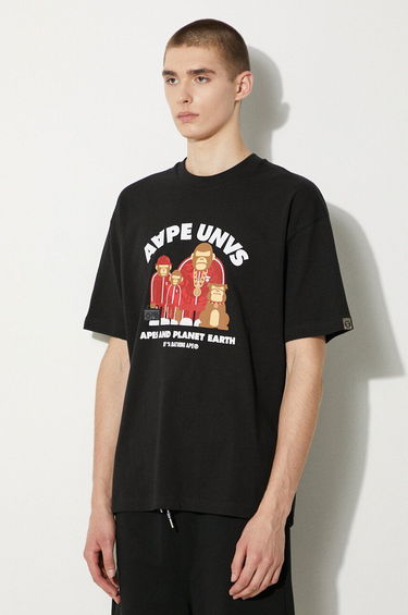 Tričko AAPE by A Bathing Ape AAPE Theme Graphic T-Shirt Čierna | AAPTEM1496XXM, 3