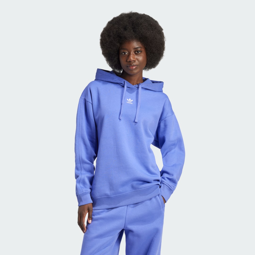 Mikina adidas Performance Loose Fleece Hoodie Modrá | IY9618, 0