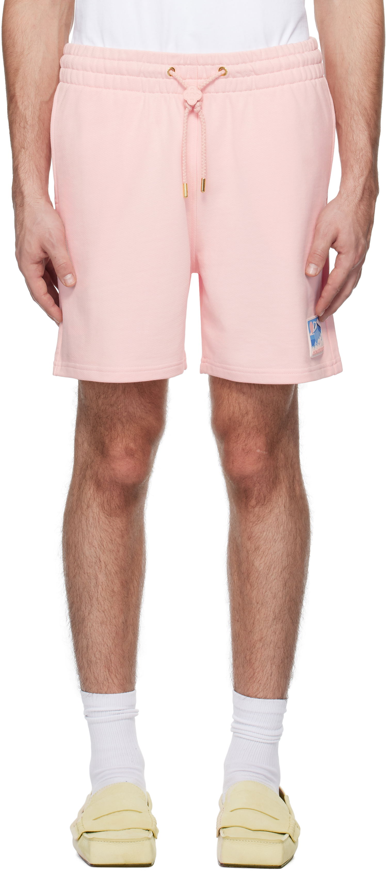 Šortky Casablanca Temple Rubber Patch Shorts Ružová | MPS25-JTR-003-01, 0