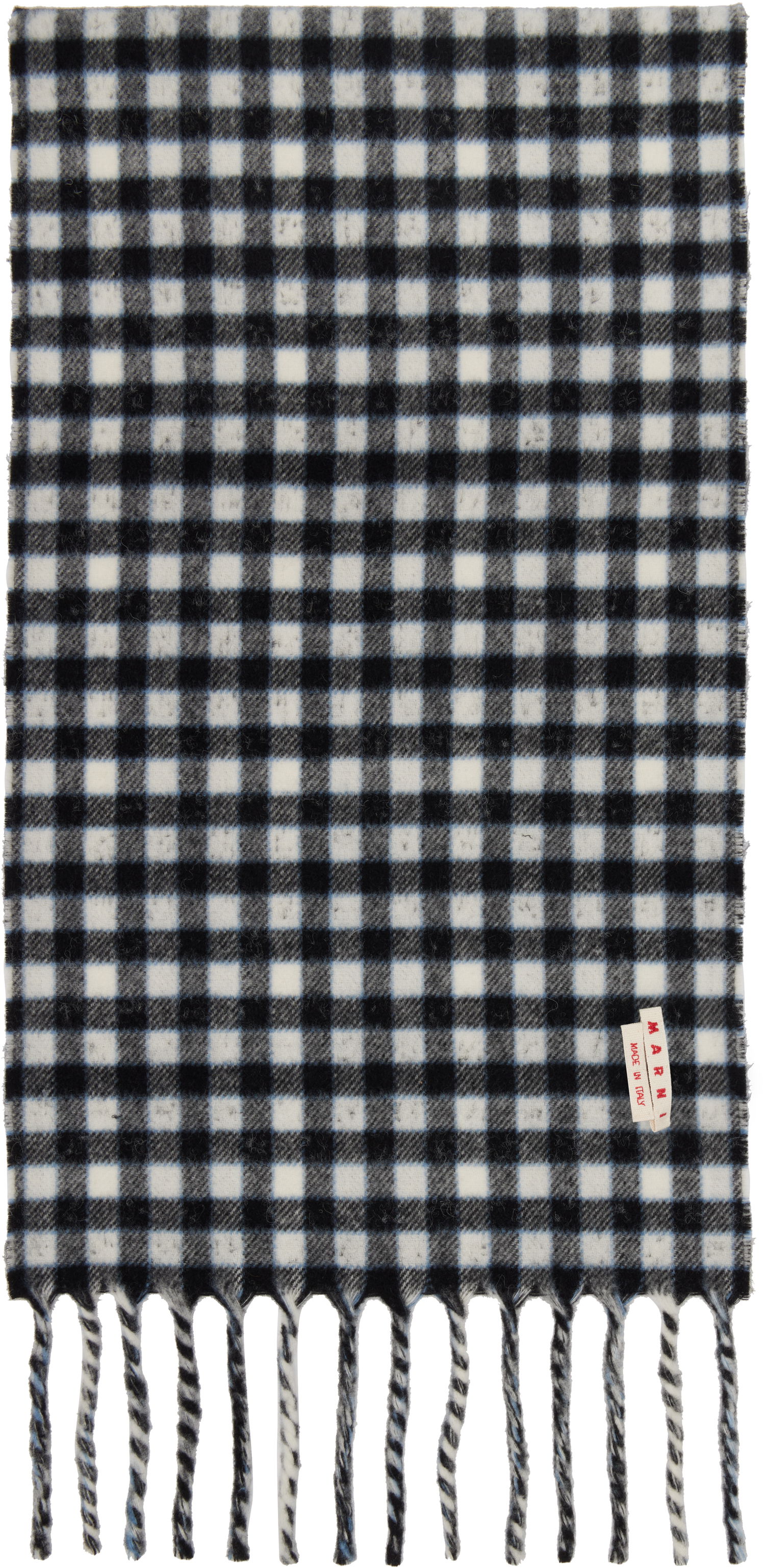 Šál Marni Double Check Logo Wool Mohair Scarf Rôznofarebný | SCMC0140Y0 UAW052, 1