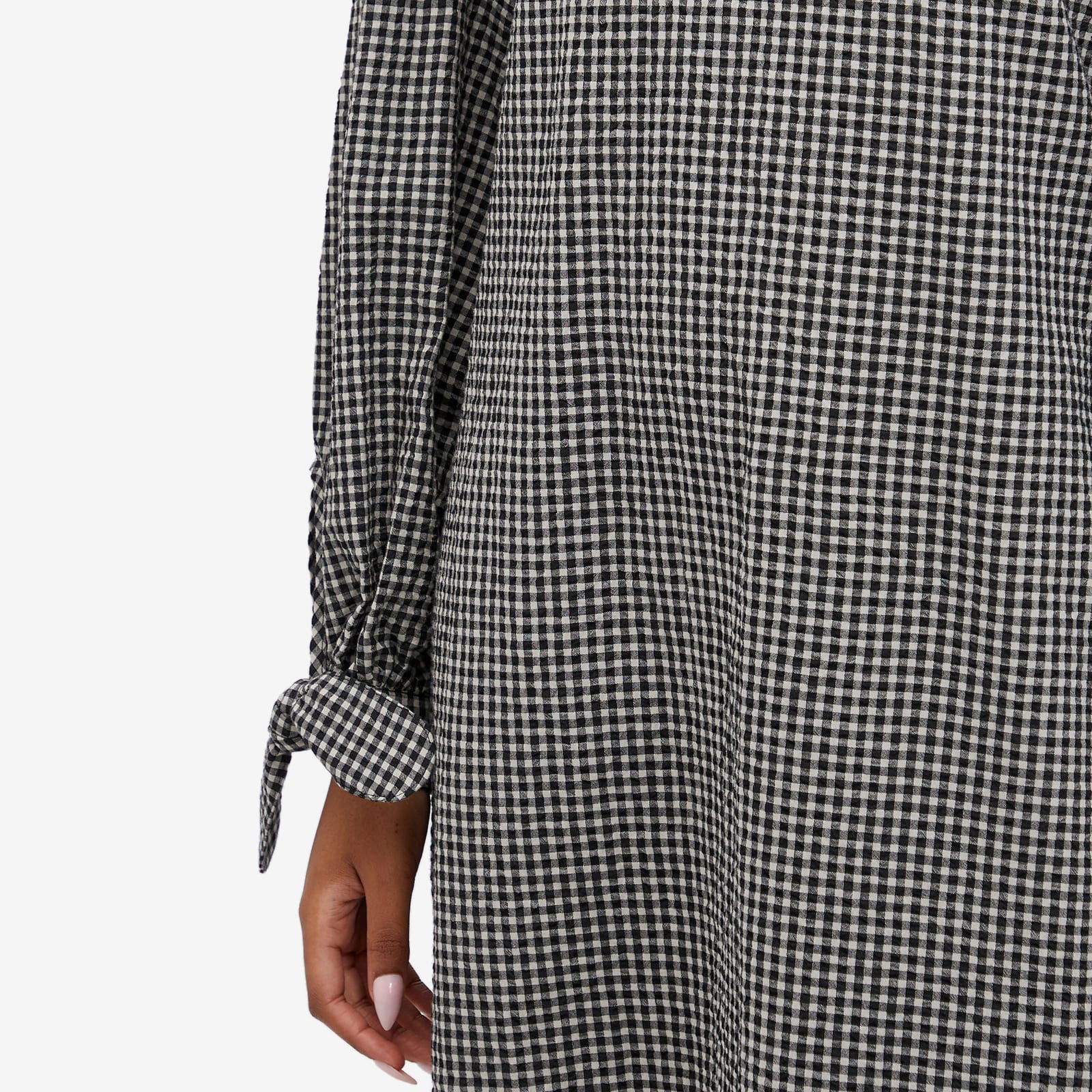 YMC Rushmore Midi Dress With Long Sleeves